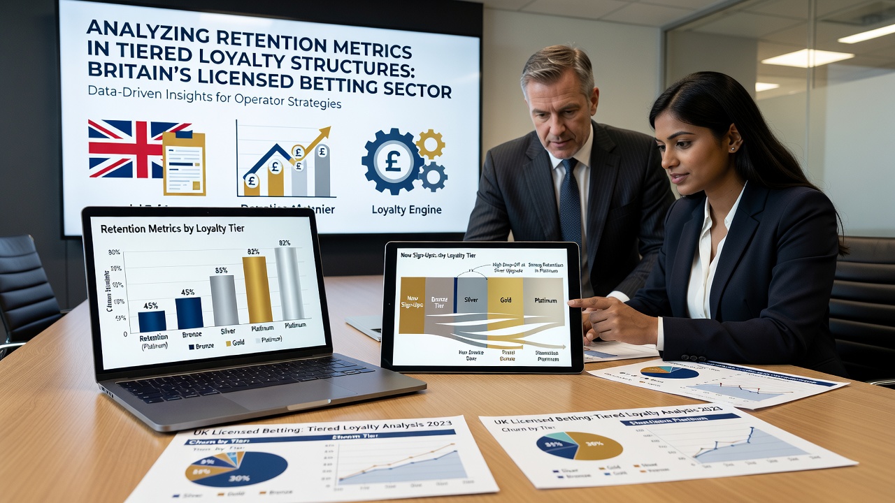 Chart showing retention rates across loyalty tiers in British betting operators