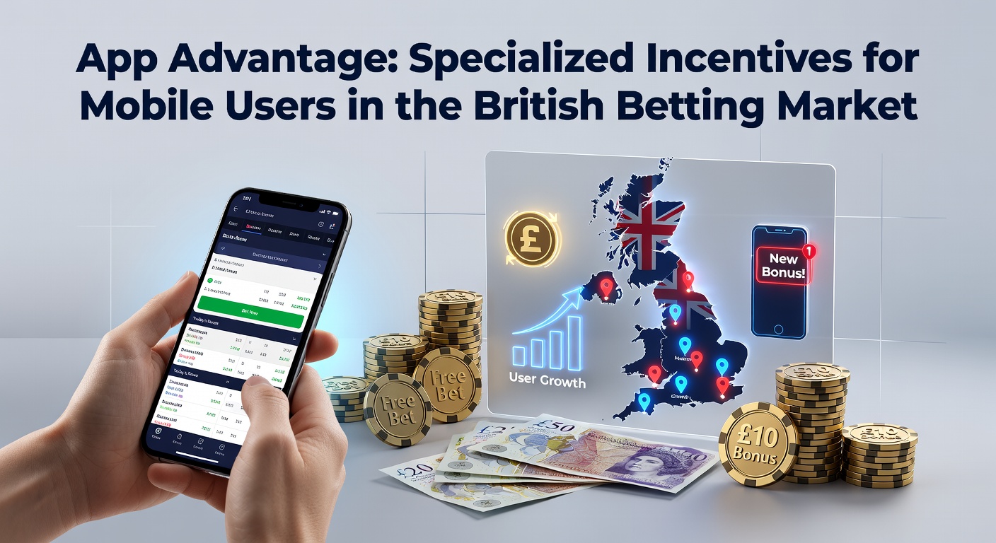 Mobile betting app interface displaying specialized incentives and personalized offers for UK users