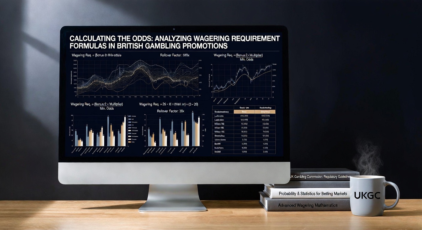 Diagram showing wagering requirement calculation breakdown with multipliers and contribution rates