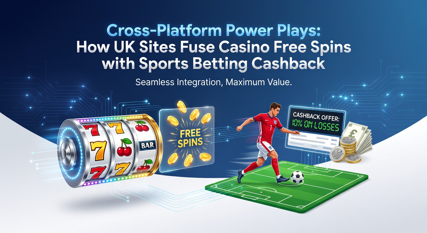 UK gambling platform dashboard showing casino slots and sports betting options side by side, highlighting fused promotions