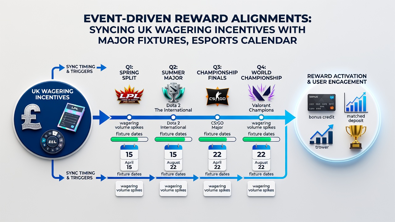 Esports tournaments and live event cycles influence UK bonus timing