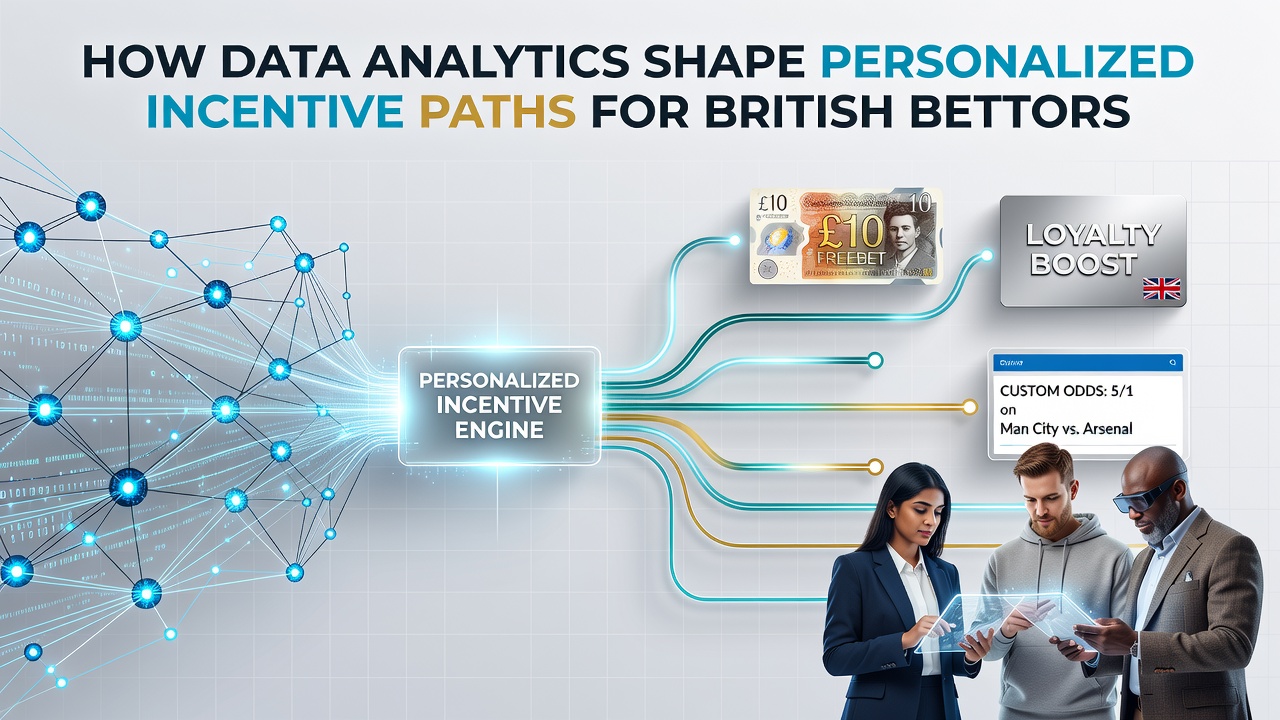 Data visualization dashboard showing betting patterns and personalized incentive recommendations for UK users