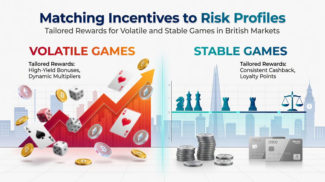 Overview of risk profiles in British gambling markets showing volatile slots and stable sports betting options
