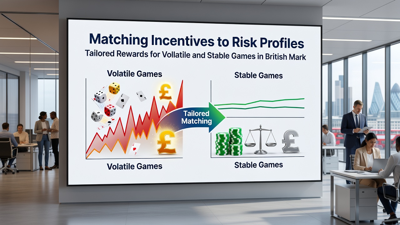Comparison chart of tailored rewards for volatile versus stable games in UK betting platforms