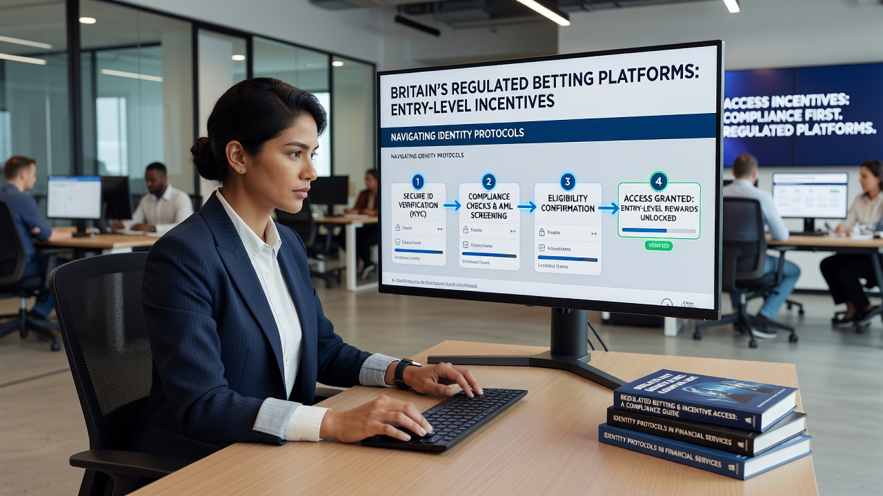 Secure verification dashboard on a British betting app displaying approved identity status and unlocked welcome offers