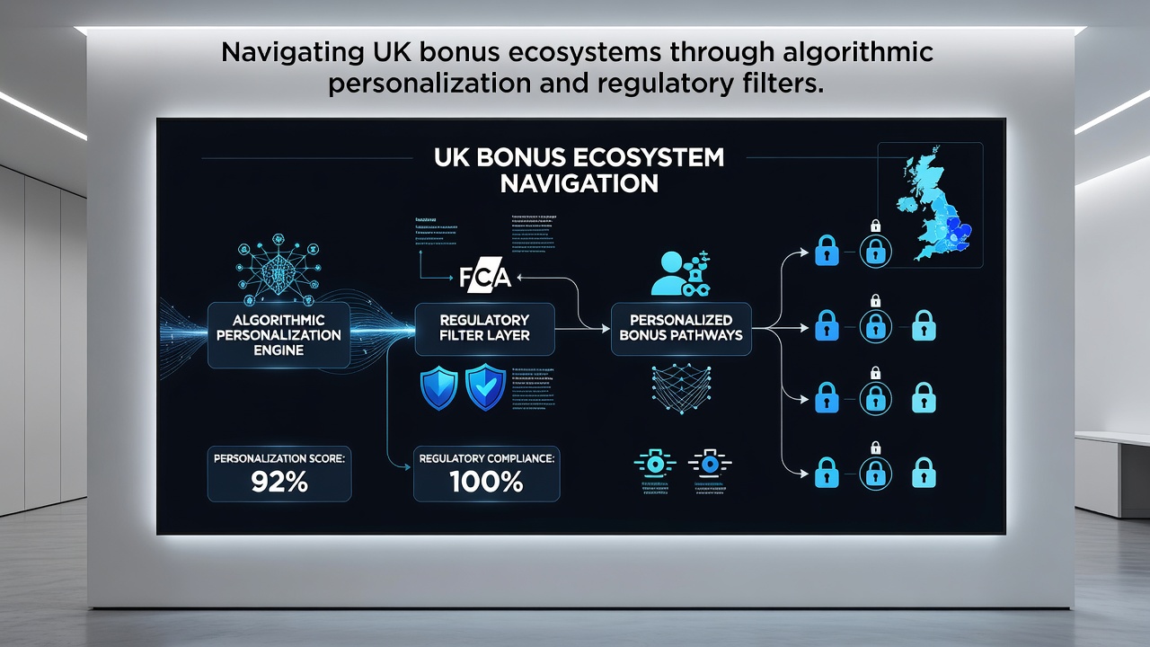 Regulatory compliance dashboard overlaying personalized bonus suggestions before they reach UK users