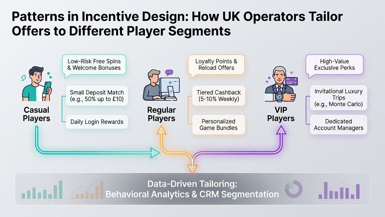 UK gambling operators analyzing player data segments on digital dashboards in 2026