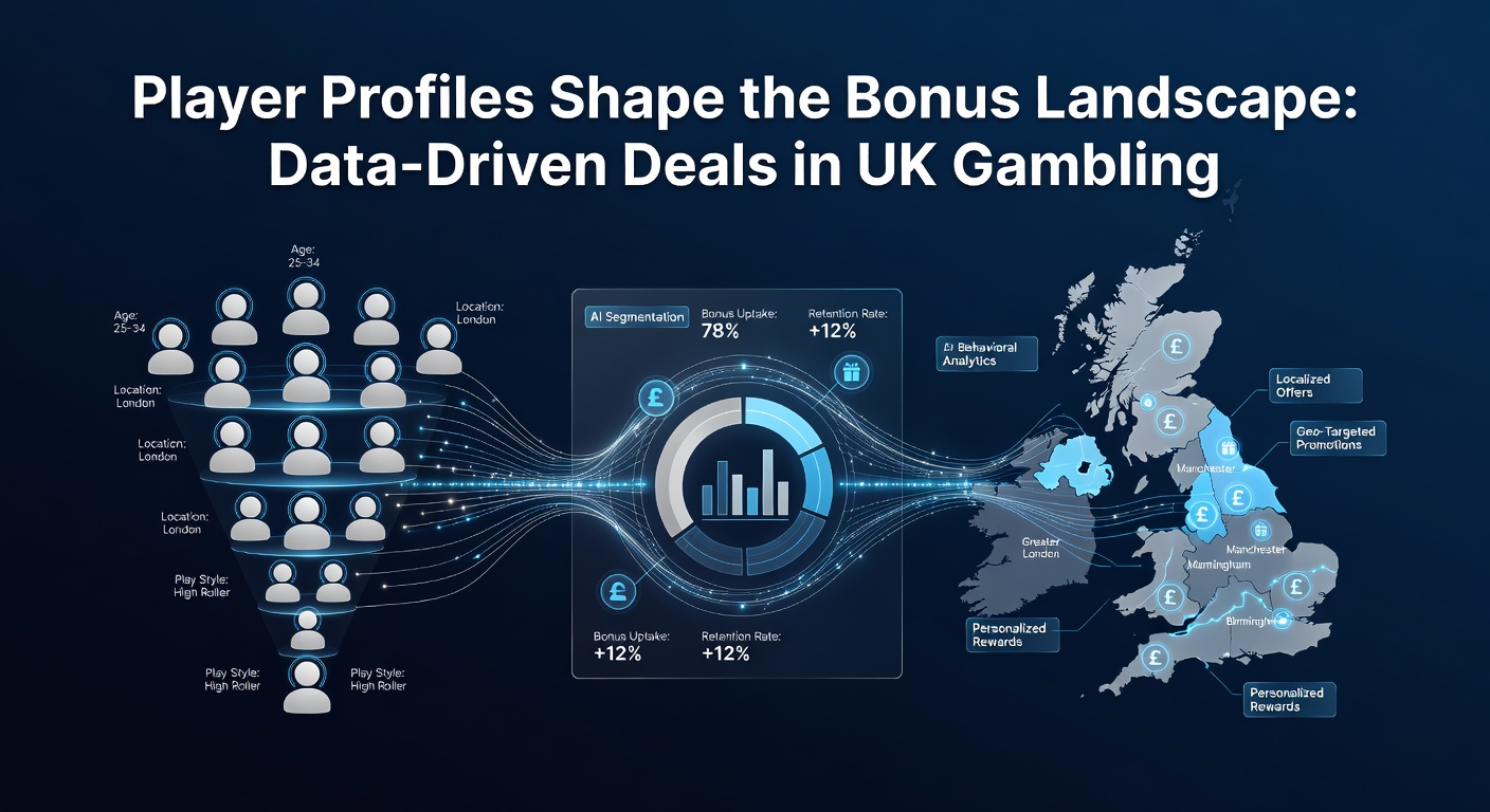 Data dashboard showing personalized player profiles and tailored bonus offers in UK gambling platforms