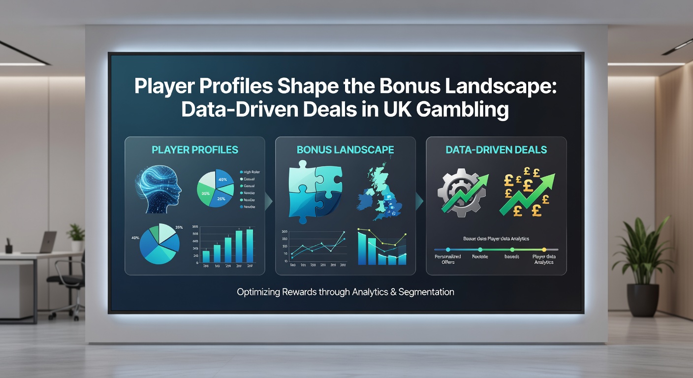 Illustration of AI algorithms analysing player data to generate custom bonus recommendations for UK gamblers
