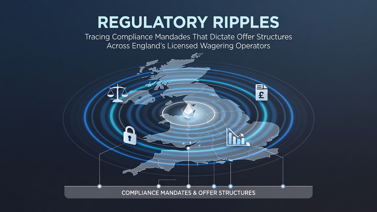 Regulatory framework overview showing compliance documents and wagering operator interfaces