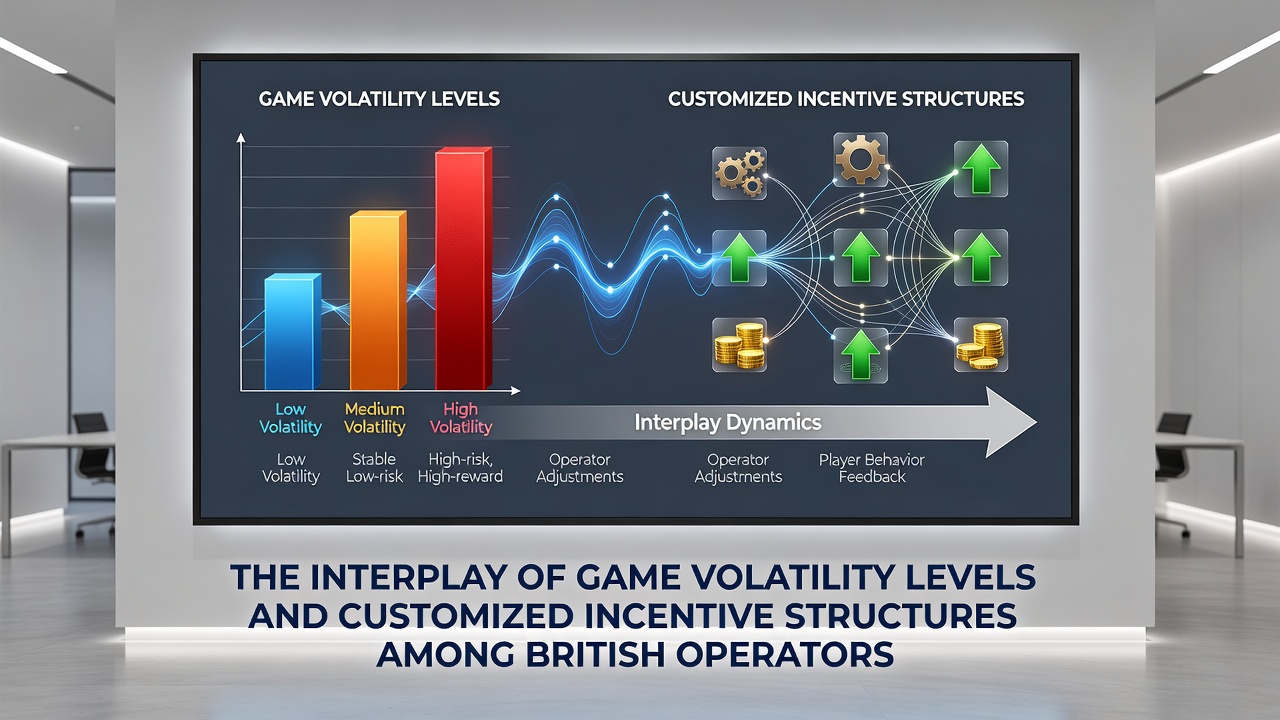 Data visualization showing correlation between game volatility categories and British operator bonus customization strategies