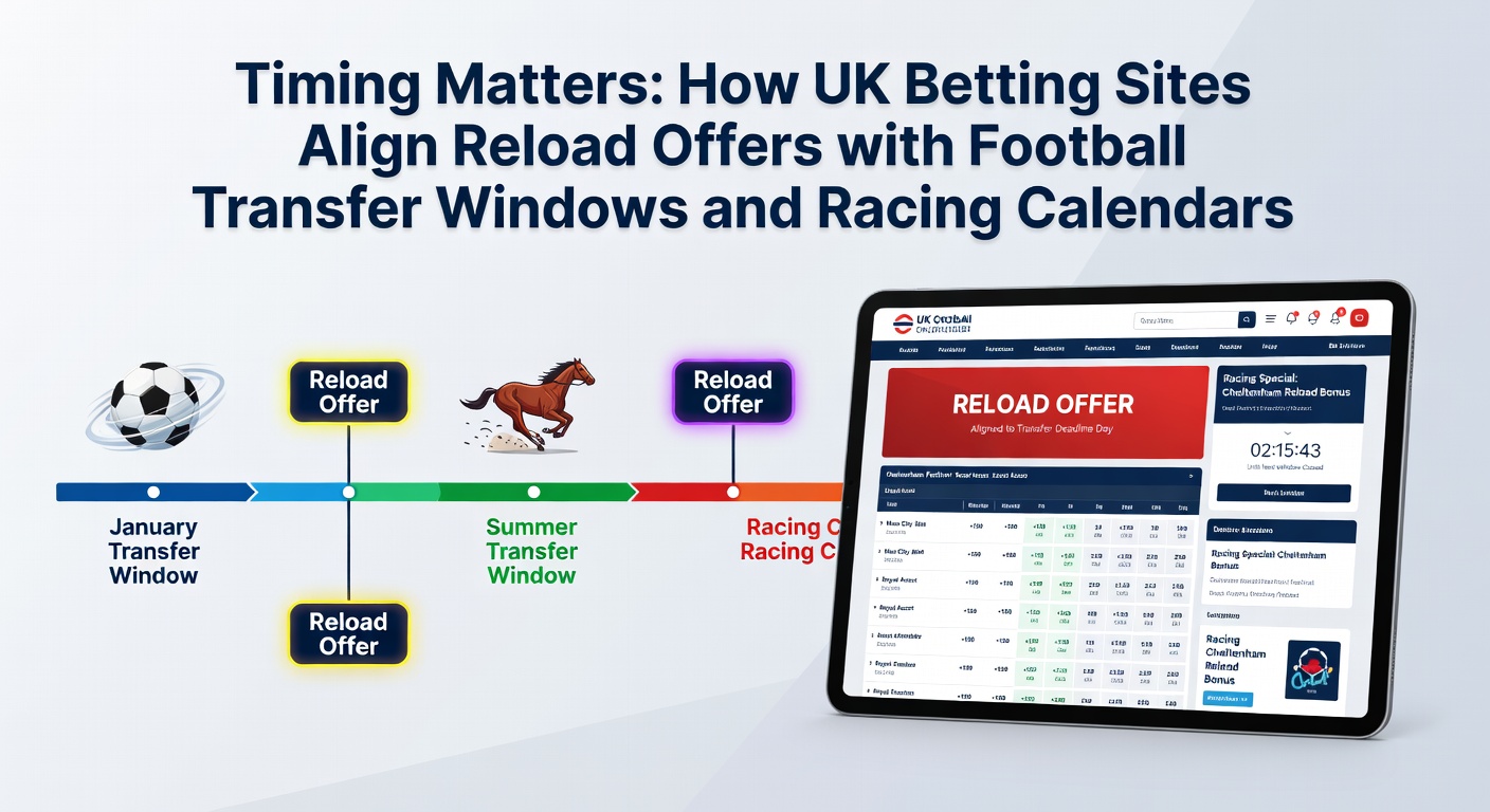 Racing calendar alignment with reload bonuses and seasonal promotions at UK betting sites